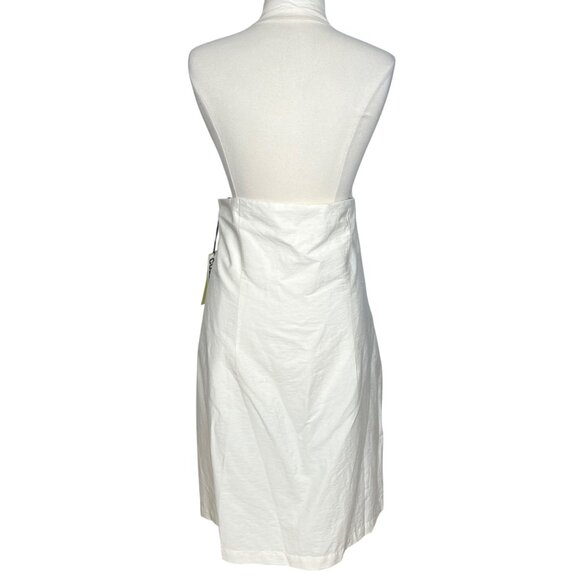 Future Collective Dress Linen Blend Cream Size 24 - Picture 3 of 13